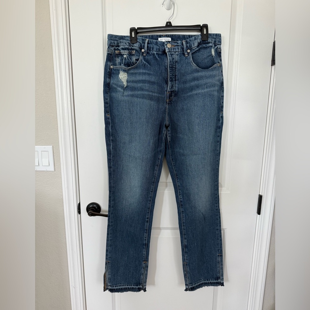 Good American - Classic Blue Denim Jeans "Good Boy" style